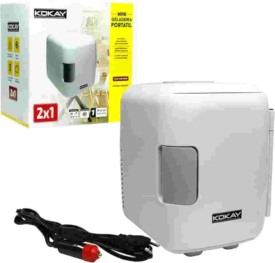 Mini Geladeira Portátil 4 Litros 12v 127V - KOKAY