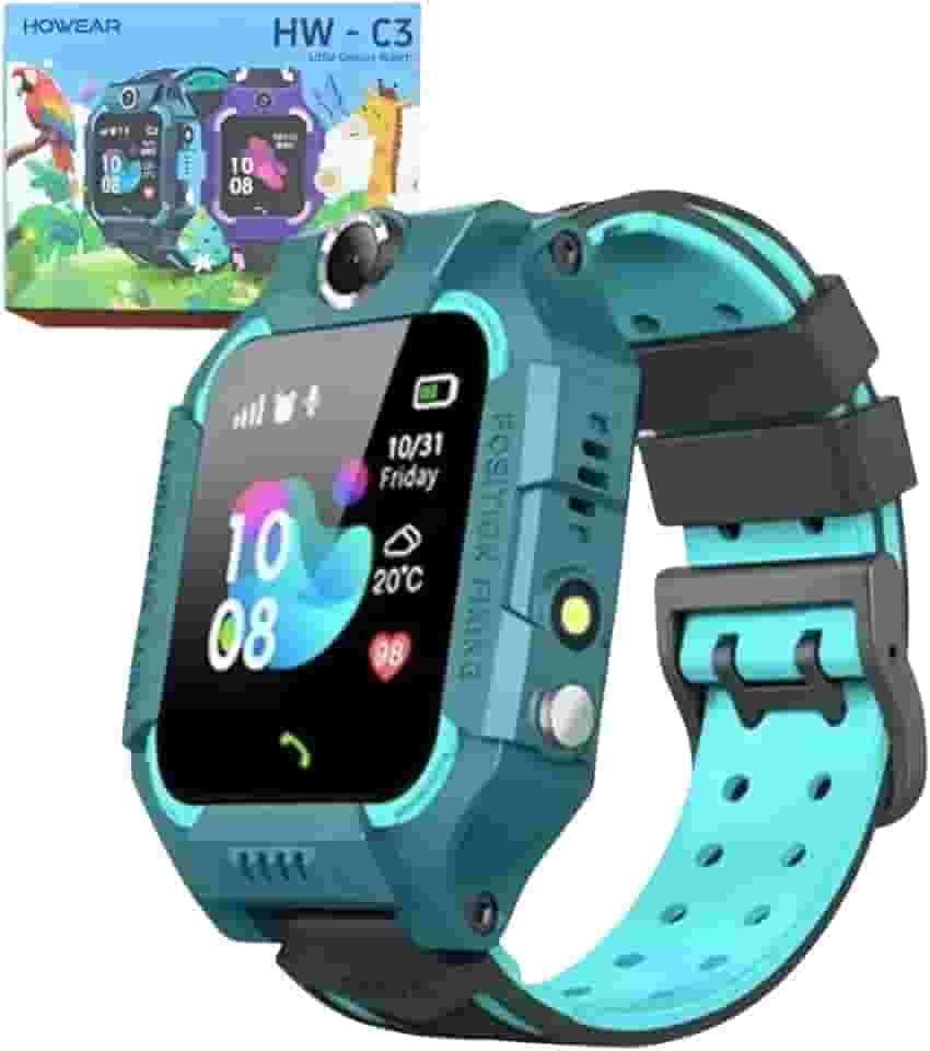 Relógio Smart watch Infantil com GPS Câmera Chip Rastreamento Hw C3 (Verde)
