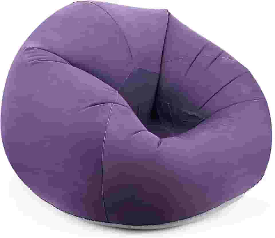 Roxo, 76 * 53 cm, Puff, Puff Quarto, Pufe, Sofa Inflavel, Puf, com Dispositivo de Inflação Manual