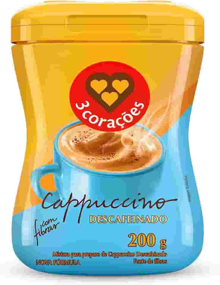 3 Corações Cappuccino Descafeinado, 200g