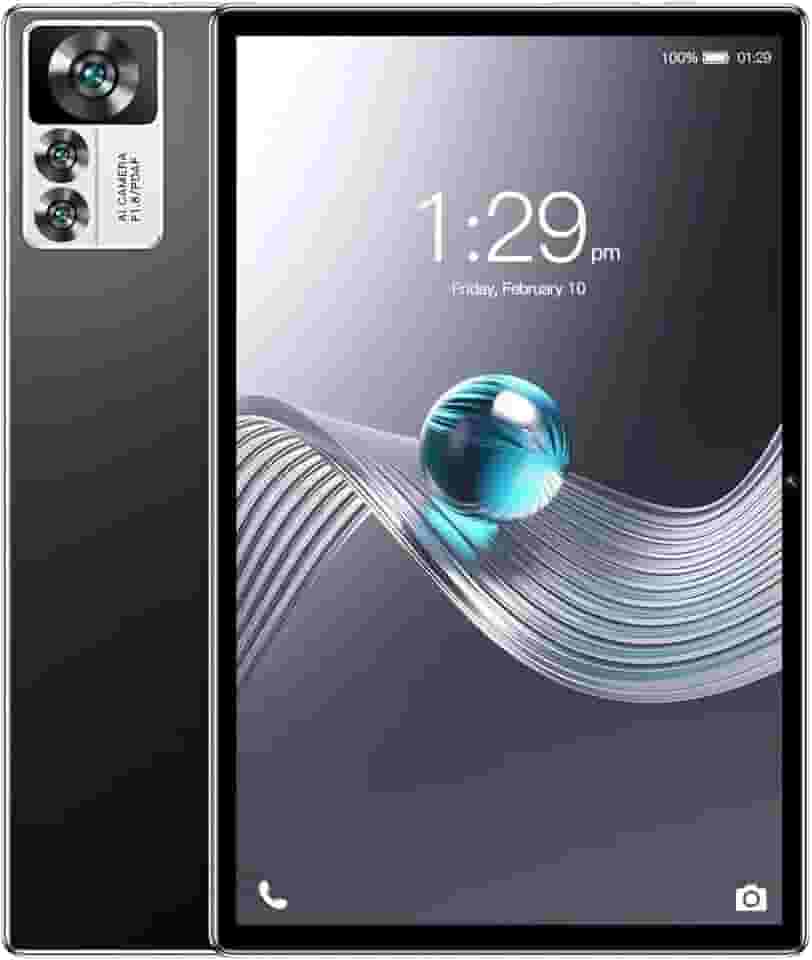 Tablet 12S Pro 10.1” Android 12, 4GB RAM 64GB ROM, Câmera 13MP, 4000mAh, Tela HD, 4G - Sem Marca - Ideal para Estudo e Tarefas Básicas (preto)