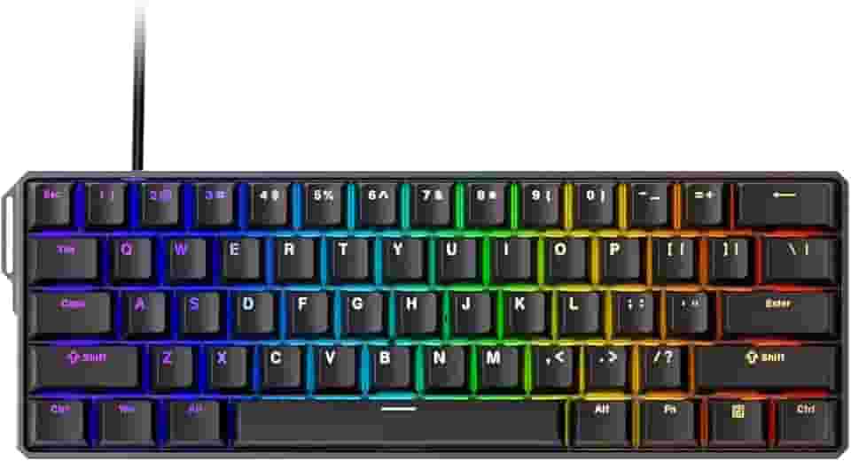 MONSGEEK Teclado para jogos FUN60 Ultra Rapid Trigger 8K Interruptor magnético TMR Alumínio com fio 60% MagMech, interruptor magnético brilhante