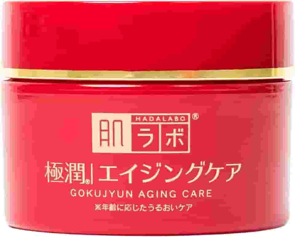 Hada Labo® Gokujyun Aging Cream creme facial para peles maduras com ação anti-idade e combinação de Ácido Hialurônico, Niacinamida e Manteiga de Karitè 50g