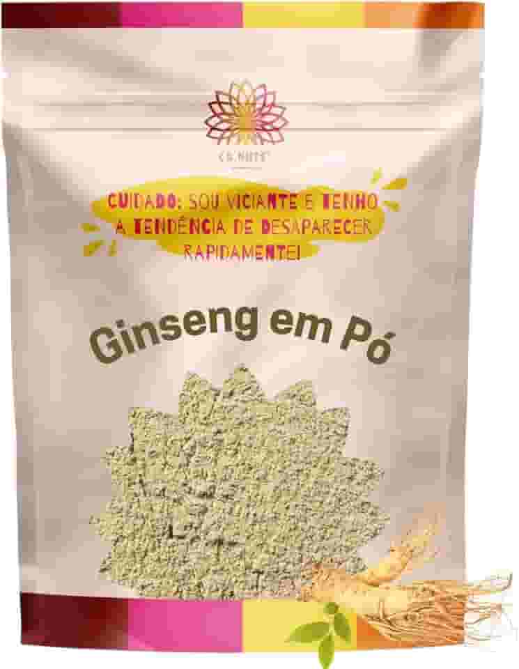 Ginseng em Pó Puro Premium | Importado Suplemento natural Ca.Nuts (1 Kg)