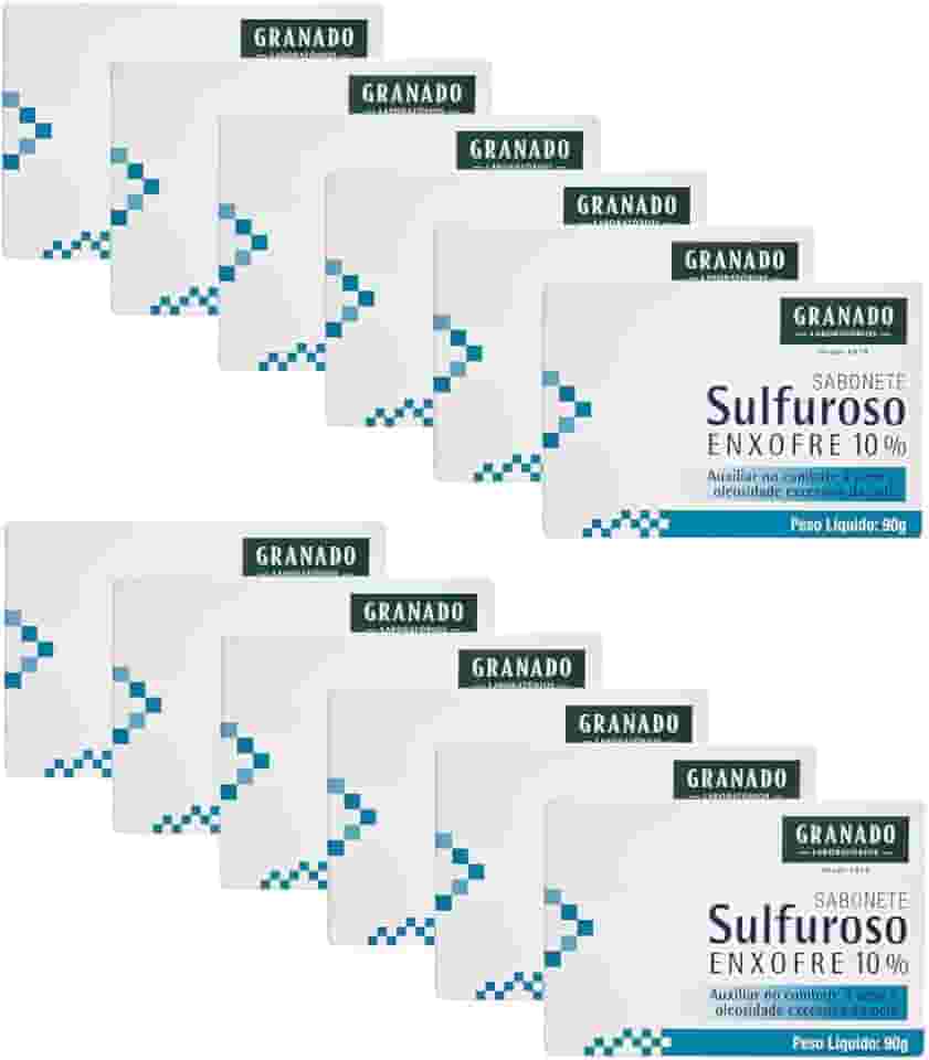 Granado Sabonete Tratamento, Sulfuroso, 90g, 12 unidades