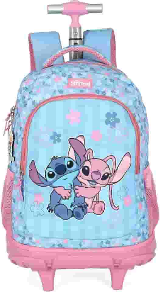Mochila com Rodinha, Luxcel, Stitch, Rosa, G