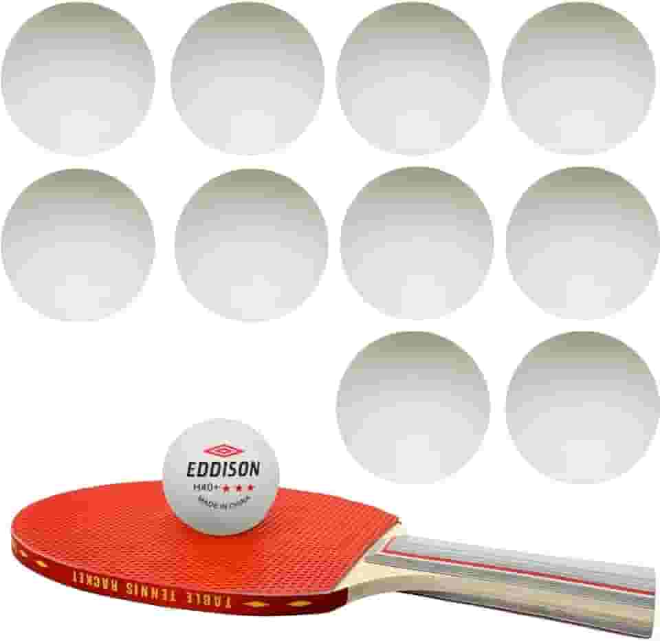 Kit 10 Bolinhas de Tênis de Mesa Ping Pong ABS ME-E001 Uso Profissional e Recreativo