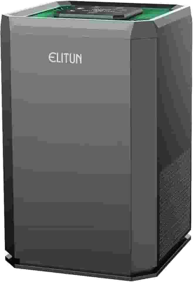 Purificador de ar doméstico para quarto, quarto de bebê, sala de estar, cozinha e escritório, limpador de ar silencioso com filtro HEPA verdadeiro H13, remove odores de poeira de pólen de pelos de