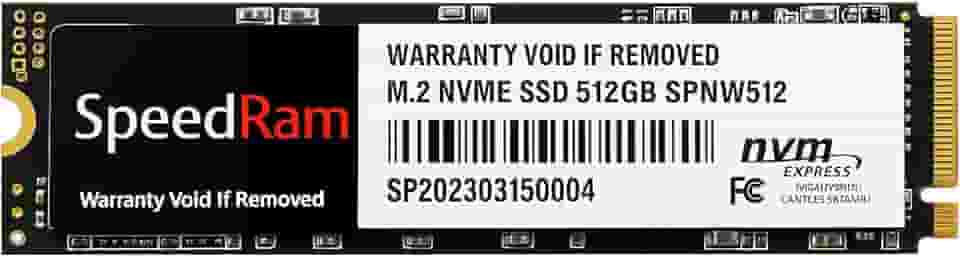 Ssd Disco Sólido Interno Speedram 512gb M.2 Nvme Pcie 2280