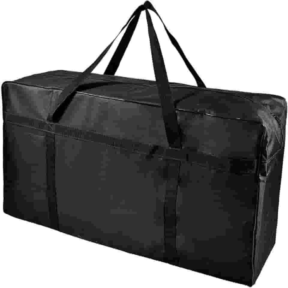 Bolsa Sacolão Grande Viagem Roupas Mochila Mala Gigante Alça de Ombro Reforçada Feira da Madrugada Brás com 137L Nylon e Zíper Grosso Nü Bag