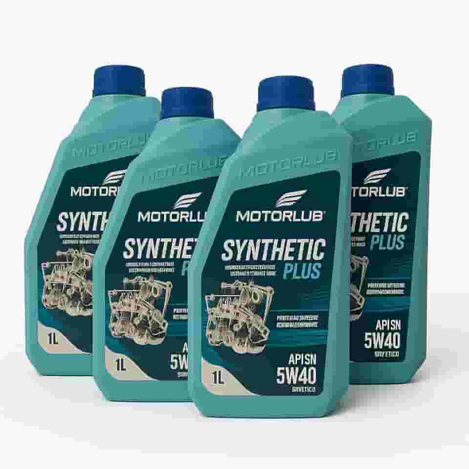 Kit 4l Oleo 5w40 Api Sn Sintético Plus