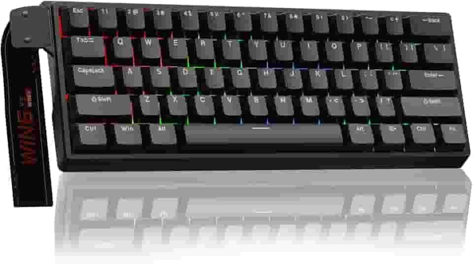 Aula WIN60 HE - Teclado mecânico para jogos com 60%, interruptor magnético hot swap, modo de acionamento rápido de acionamento ajustável, taxa de pesquisa de 8000 Hz, teclado pequeno RGB 60% compacto