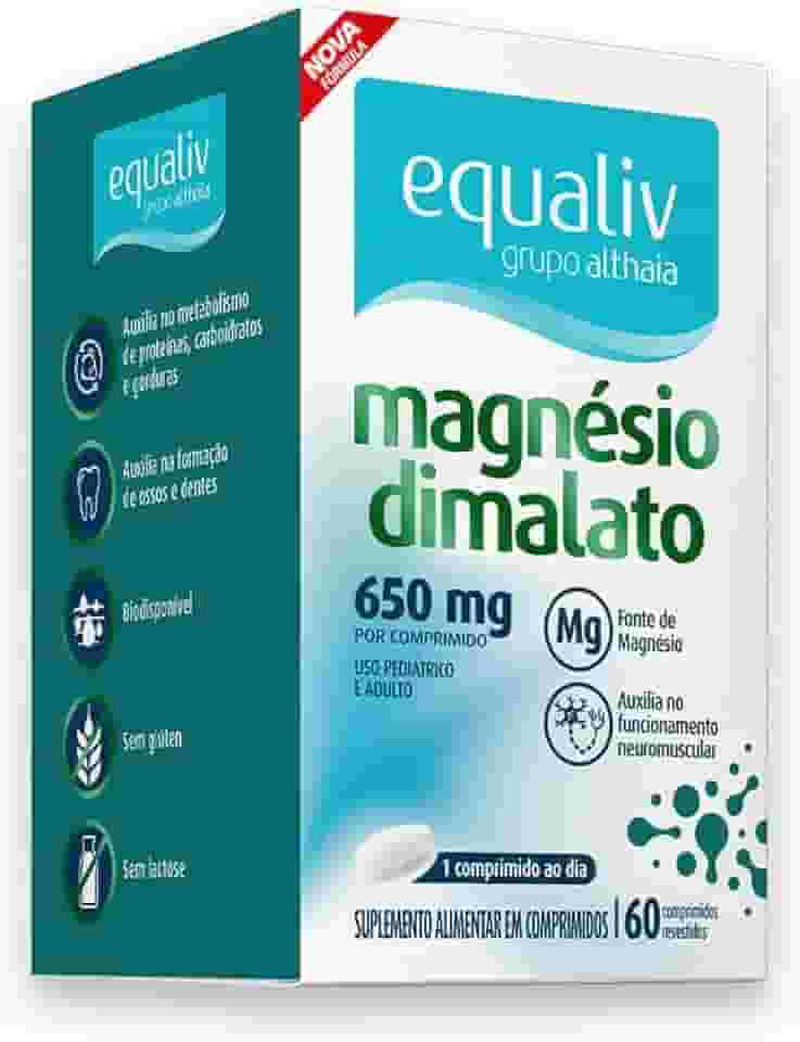 Magnésio Dimalato 650mg (60 comp), Único