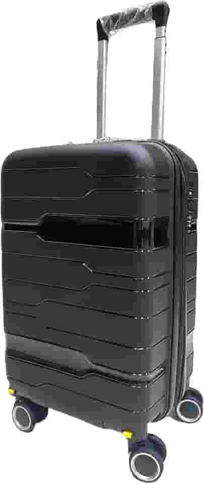 Mala de Bordo 10KG Polipropileno Inquebrável Preta Expansível