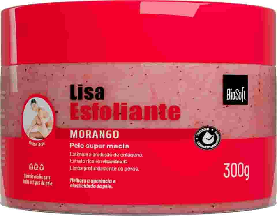 Soft Hair - Esfoliante Corporal Soft Hair Biosoft Lisa 300G Morango