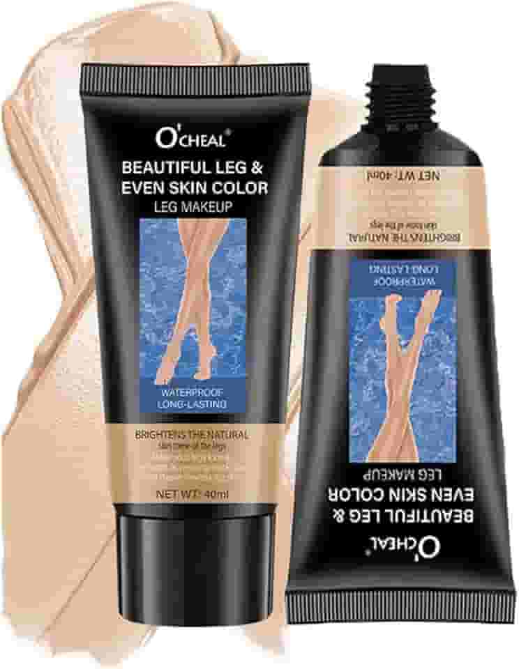 2 peças de cobertura de loção corporal, creme corretivo para pernas, fita hidratante para tatuagem, maquiagem à prova d'água, sem transferência, mesmo tom de pele impecável, base de maquiagem para