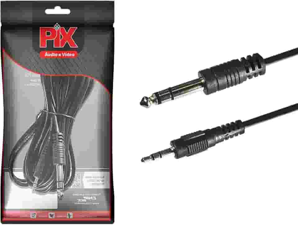 Performance Sound Cabo P2+P10 Plástico - P2 Estéreo + P10 Estéreo 5M