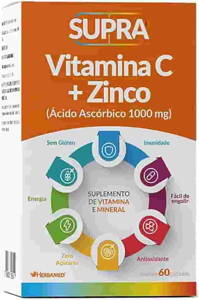 Herbamed Supra Vitamina C + Zinco - 60 Cápsulas -