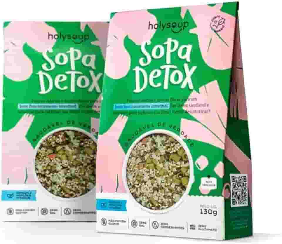 Sopa Detox Vegana e Sem glúten Holy Soup - 130g