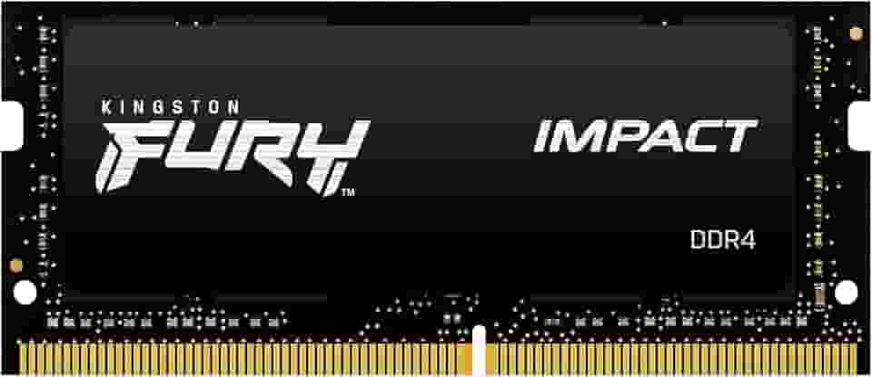 KF432S20IB/8 - Memória 8GB SODIMM DDR4 3200Mhz FURY Impact 1,35V 1Rx8 260 pinos para notebook, Preto