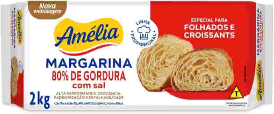 Margarina Para Uso Em Folhados E Croissants 2kg - Amélia