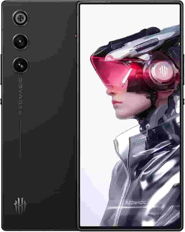 REDMAGIC 10 Air 120Hz Telefone para jogos, 5G Android Smartphone, 16GB RAM+512GB ROM, Snapdragon 8 Gen 3, 6.8" AMOLED Tela cheia, FHD+, 50MP Câmera, Dual-Sim, Celular desbloqueado Preto