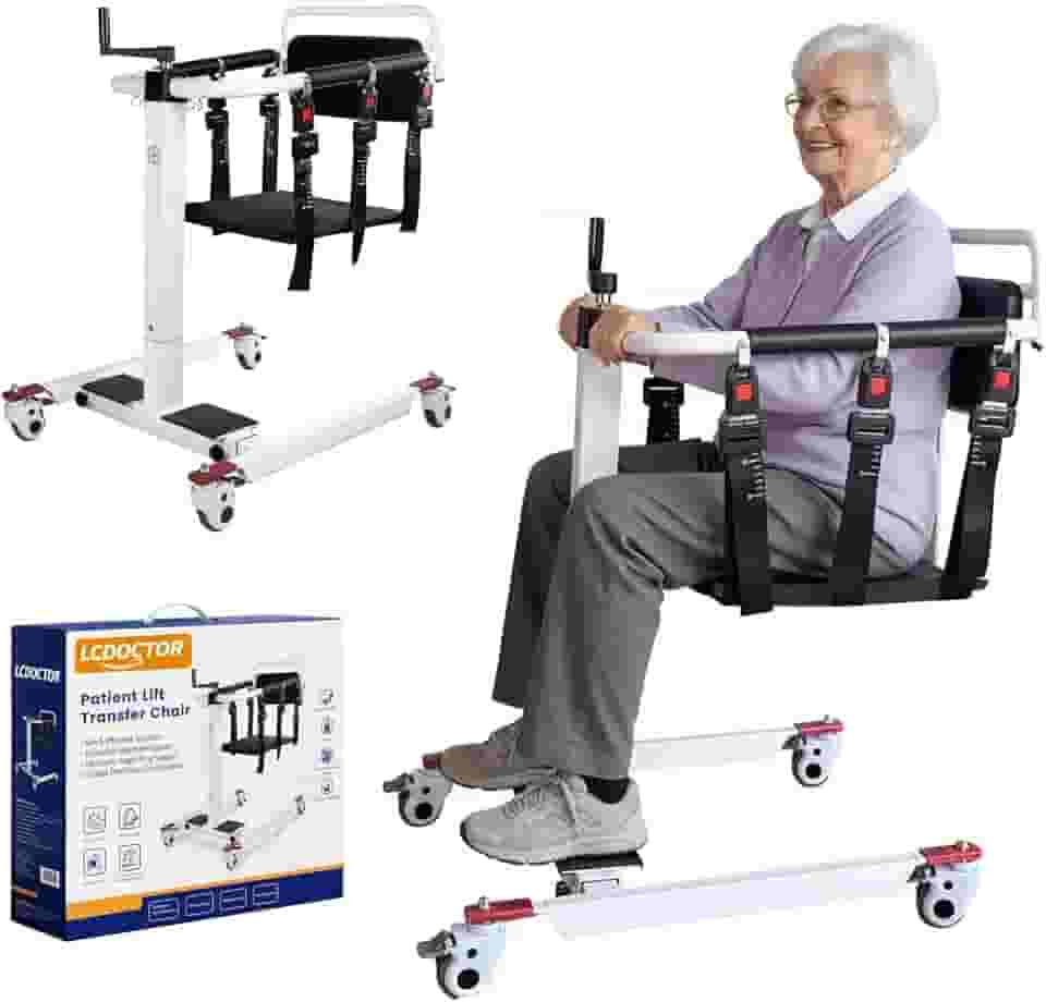Cadeira de transferência de paciente, cadeiras de transferência para idosos, suporte de elevação sentado para ficar em pé, cadeira de rodas para dispositivo de carro, auxiliares de elevação