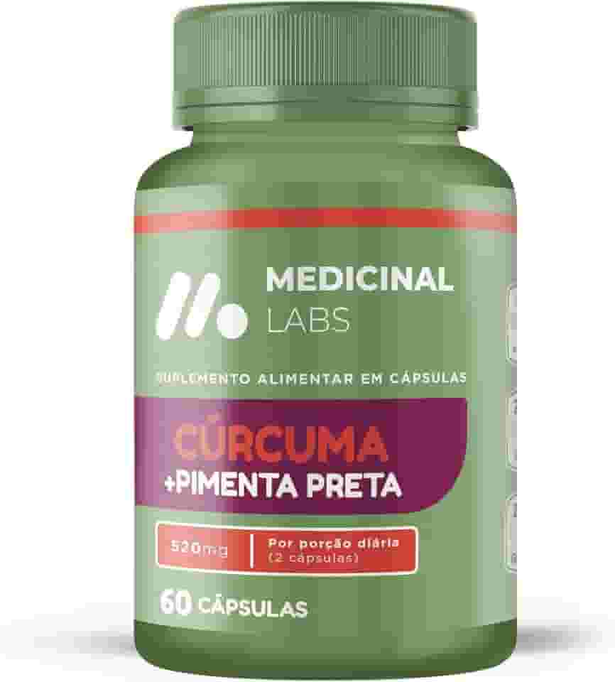 CURCUMA + PIMENTA PRETA 520MG 60 CAPSULAS - MEDICINAL LABS