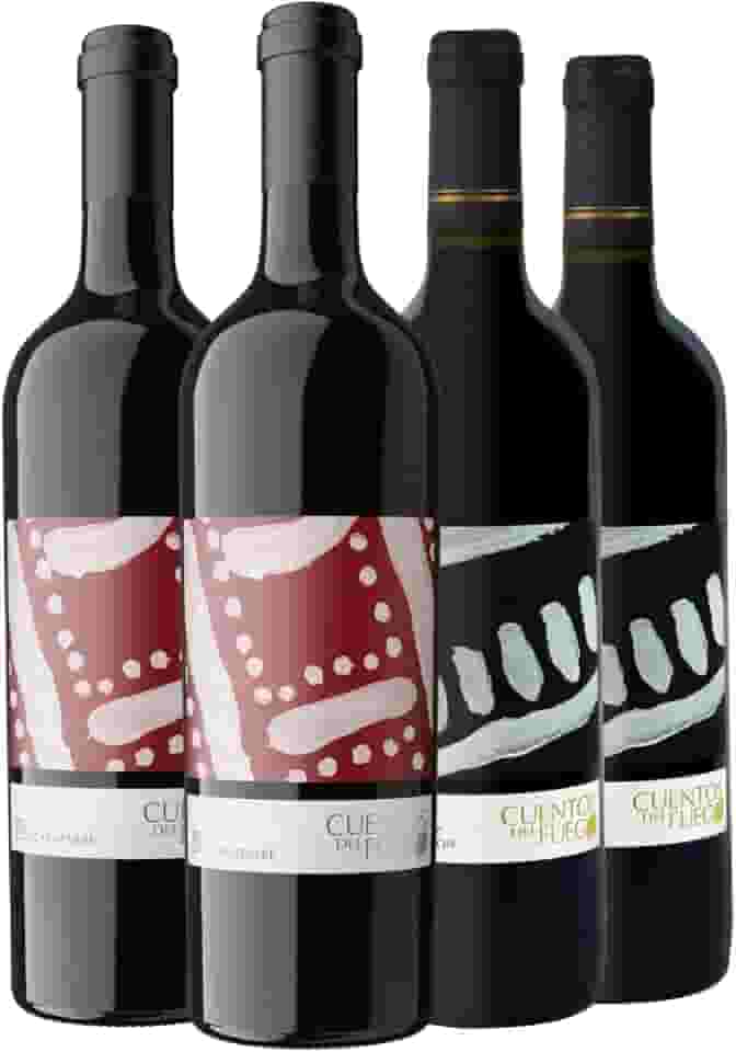 Kit com 4-2 Vinhos Tinto Carmenere e 2 Vinhos Cabernet Sauvignon 750ml