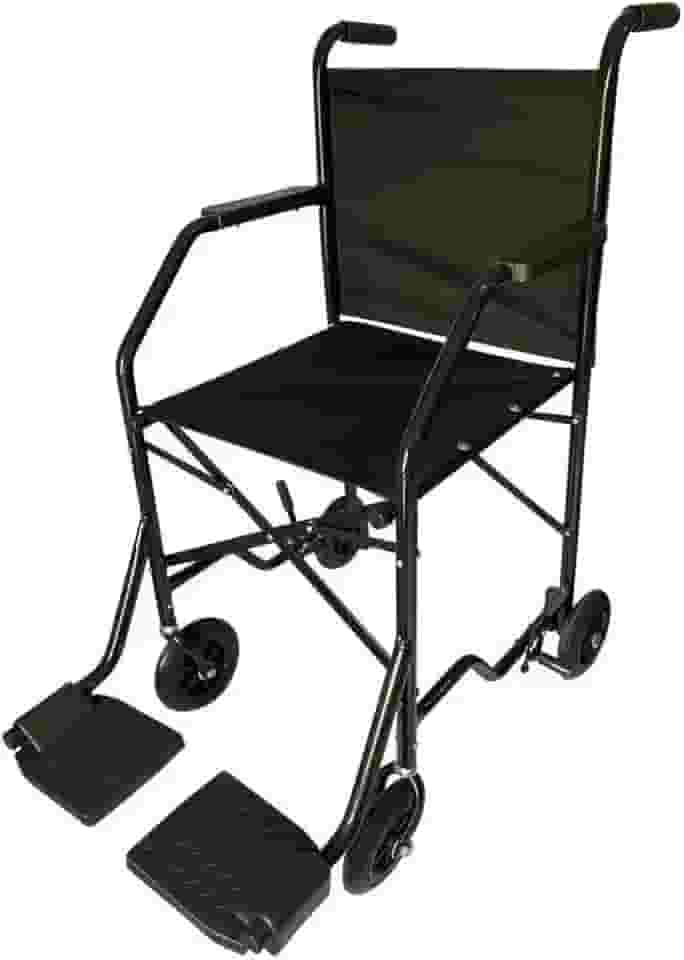 Genérico Cadeira de Rodas Barata 4 Rodas Pequena Preta