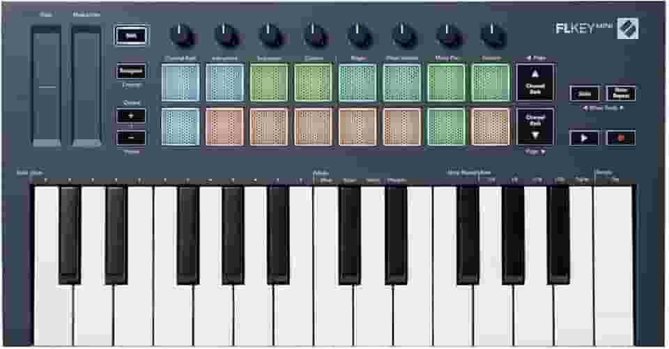 Teclado MIDI compacto Novation FLKey Mini para FL Studio