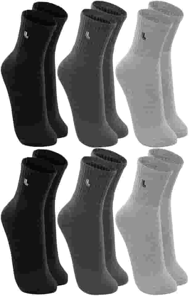 Kit 6 Pares Meias Lupo 3245 Cano Médio Algodão - Sortido