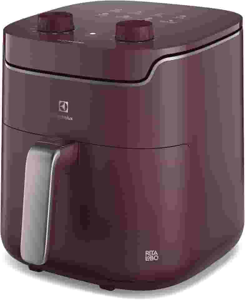 Air Fryer Electrolux p/Rita Lobo 5,6L Vermelha Escura Efficient Economia de Energia 1400W (EAF41) - 220V