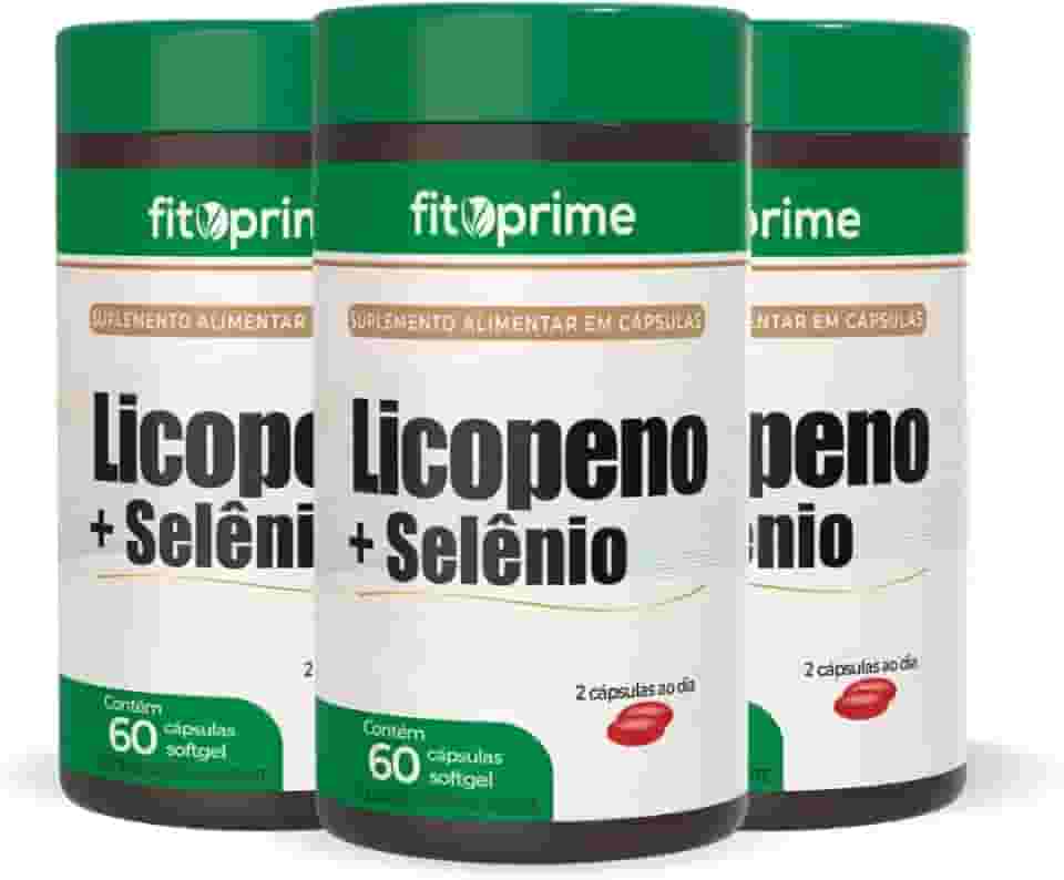 Kit 3 Licopeno + Selênio 500mg 60cps Fitoprime
