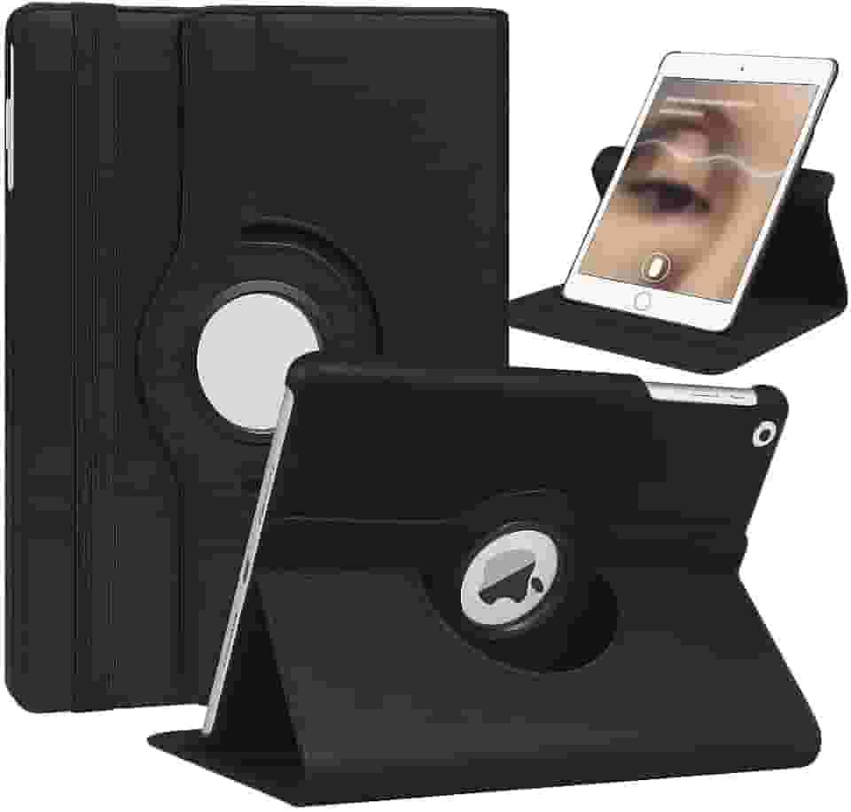 Capa Case Giratória para iPad 9ª 8ª 7ª Geração iPad 10.2" e iPad Pro/Air 3 de 10.5" (Preta)