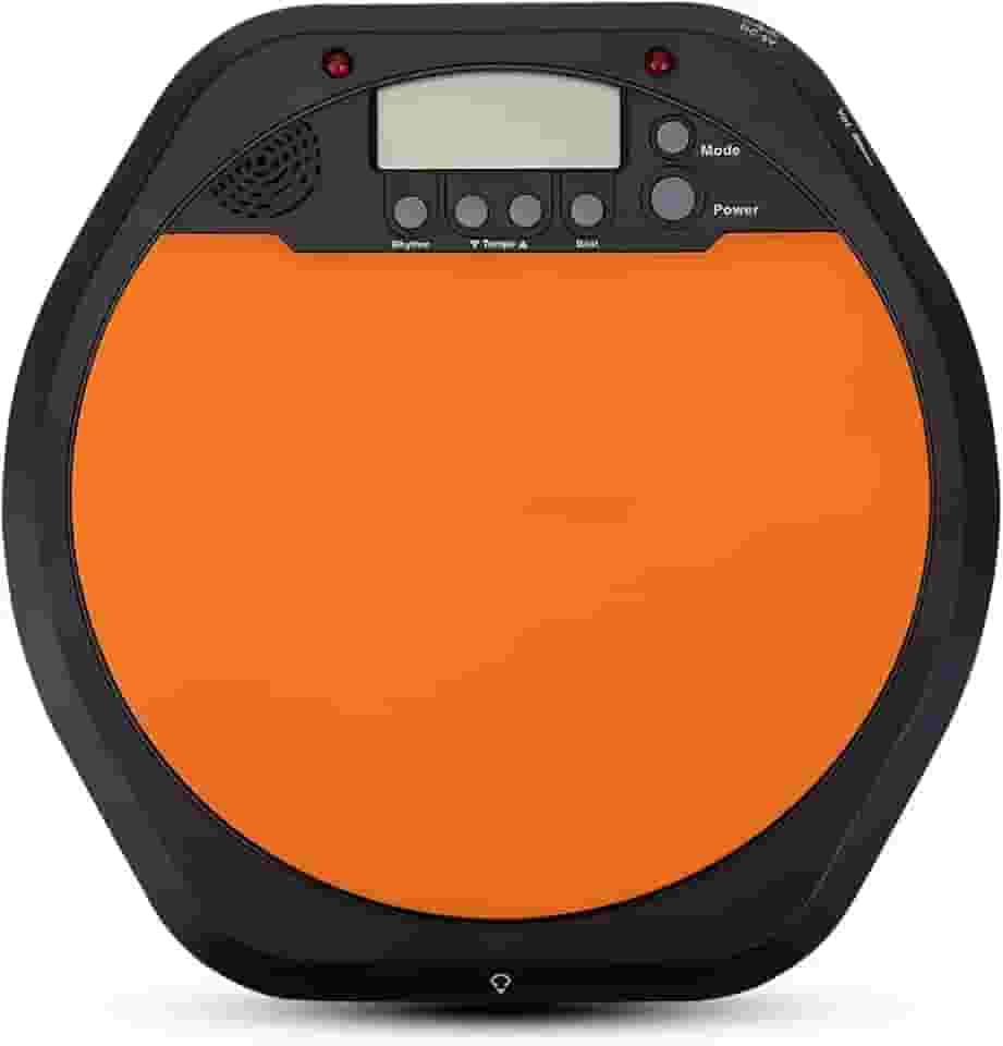 Generic Metrônomo de Almofada de Bateria Eletrônica Com Fone de Ouvido, Almofada de Prática de Treinamento de Baterista Digital Multifuncional para Entusiastas de Bateria, Design à Prova de