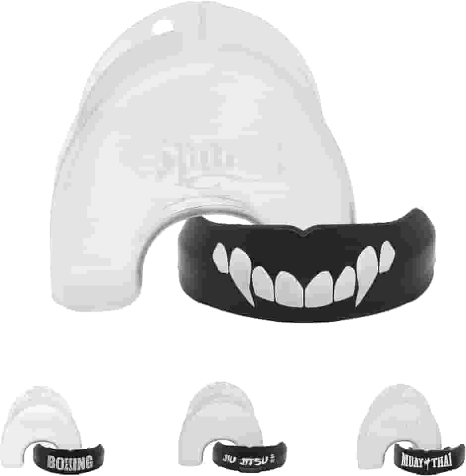 Protetor Bucal Moldável Muaythai Jiu-Jitsu Mma Com Estojo - Spank (Preto/Vampiro)