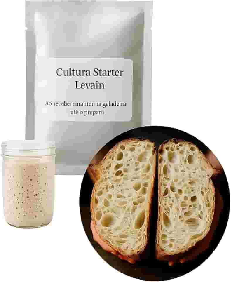 Levain Fermento Natural e Orgânico - Pães e Massas