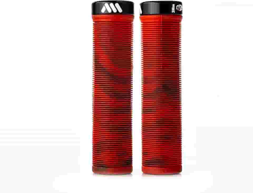 Mountain Bike Grips AMS Barcode – Punhos de guidão MTB com nervuras leves para trilha, Dirt Jump e Freeride