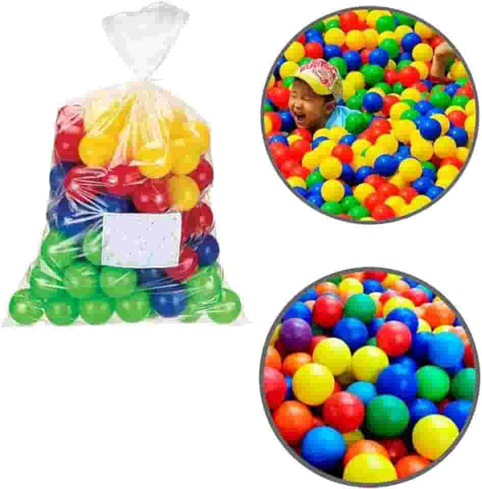 Kit 100 Bolinhas Para Piscina Infantil Multicoloridas