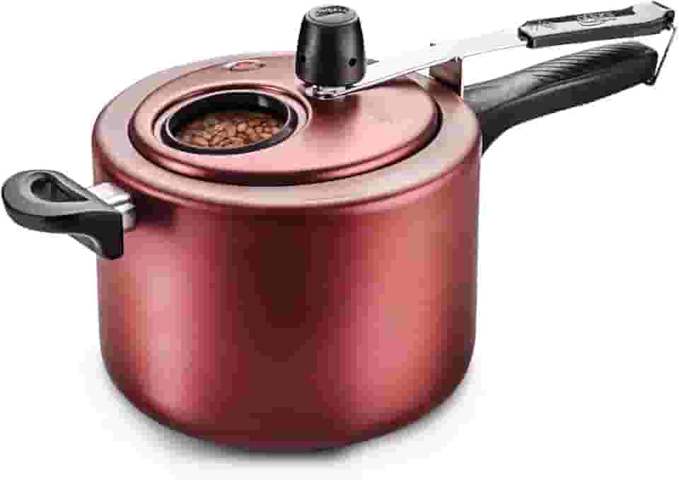 MTA - Panela de Pressão com Visor de Vidro e Fechamento Interno em Alumínio com Antiaderente, Capacidade de 4,5L, nº 20, Cor Cereja, Linha Visor.