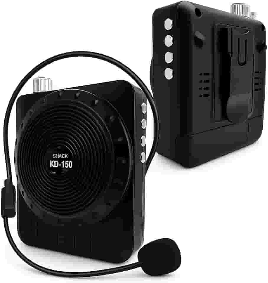 Amplificador de Voz Megafone com Microfone e Rádio Fm para Professores-SHACK