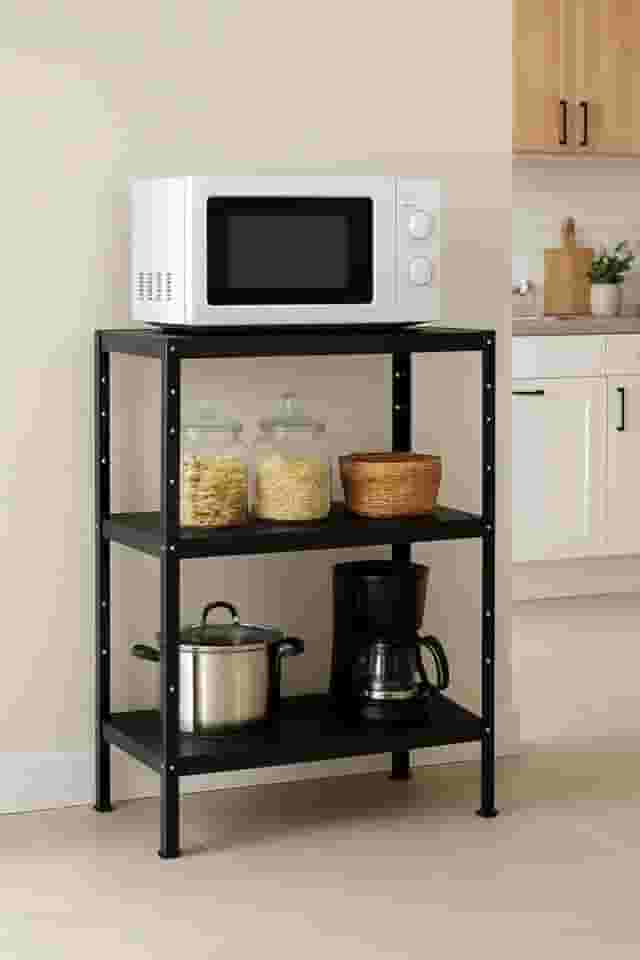 Balcão para Microondas Estante de Ferro Multiuso Resistente a Água
