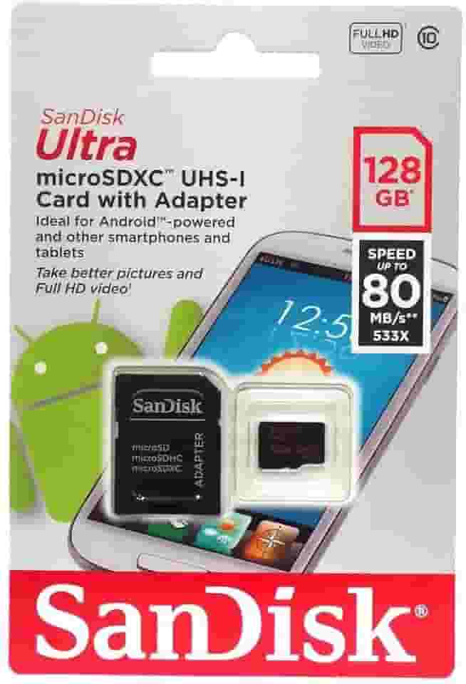 CARTAO MICRO SD 128GB CLASSE 10