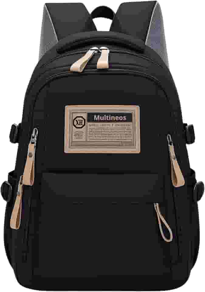 Mochila Masculina Feminina Notebook Viagem Trabalho Escola Escolar Preta Grande Impermeável Reforçada Resistente Passeio Casual