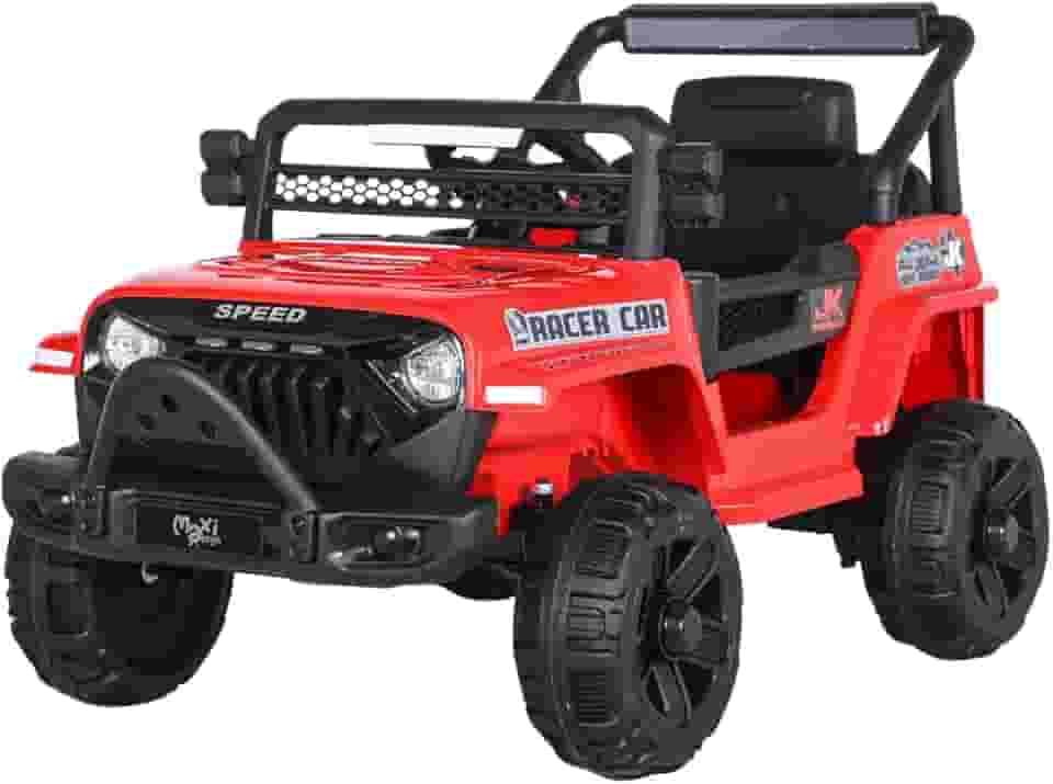 Carrinho Elétrico Infantil Mini Jipe Ride On 12v Maxi Toys (Vermelho)