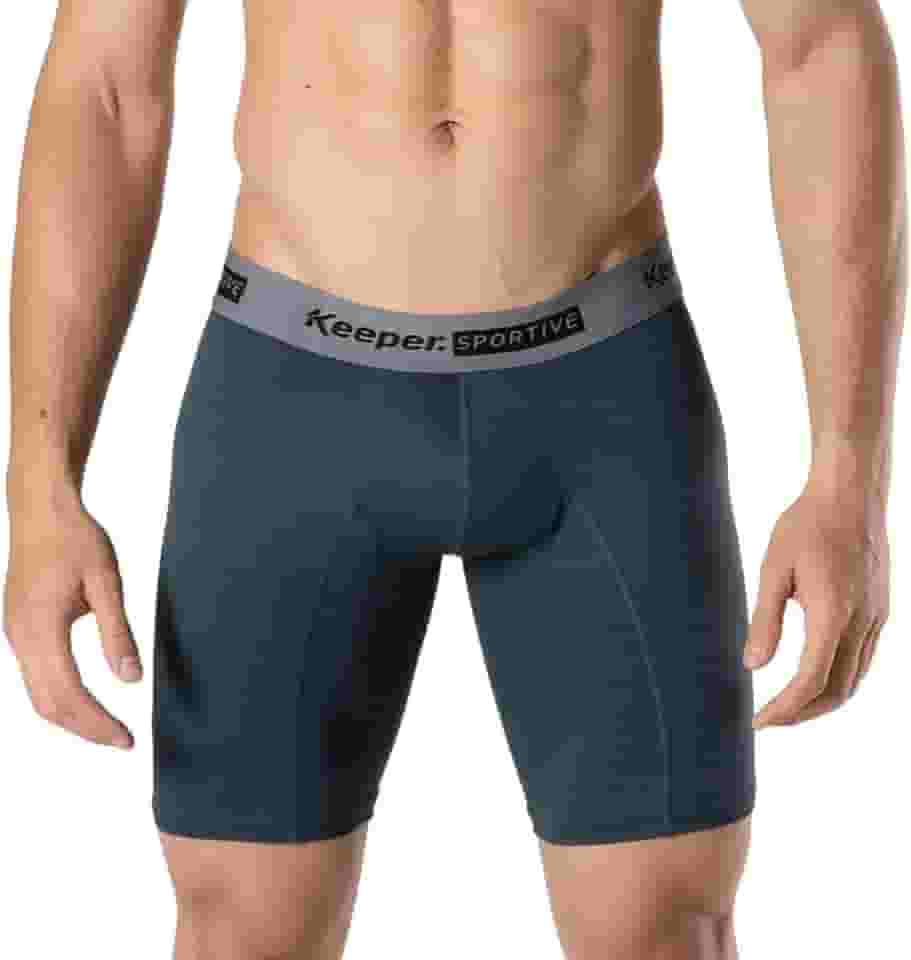 Cueca Boxer Microfibra Ciclista Long Leg Box Keeper Esportiva Anti Assadura