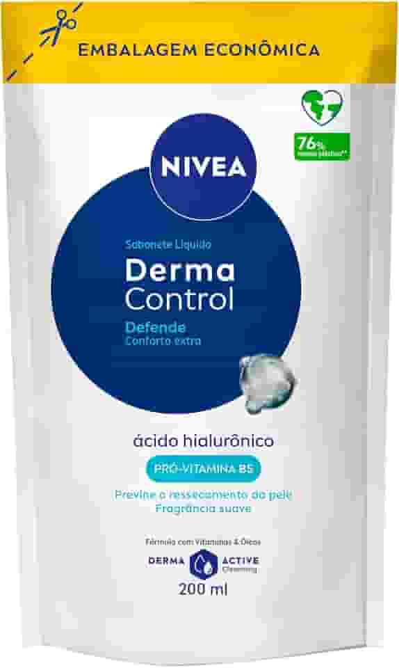 NIVEA Sabonete Líquido Refil Derma Control Defende 200ml