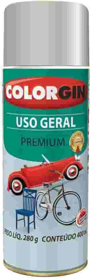 Tinta spray Colorgin Uso Geral Primer 400ml prata real Sherwin Williams