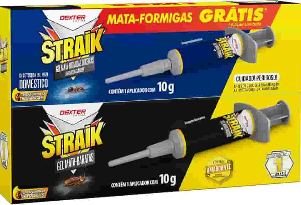 Straik 2 em 1 Gel mata baratas e gel mata formigas (o melhor)